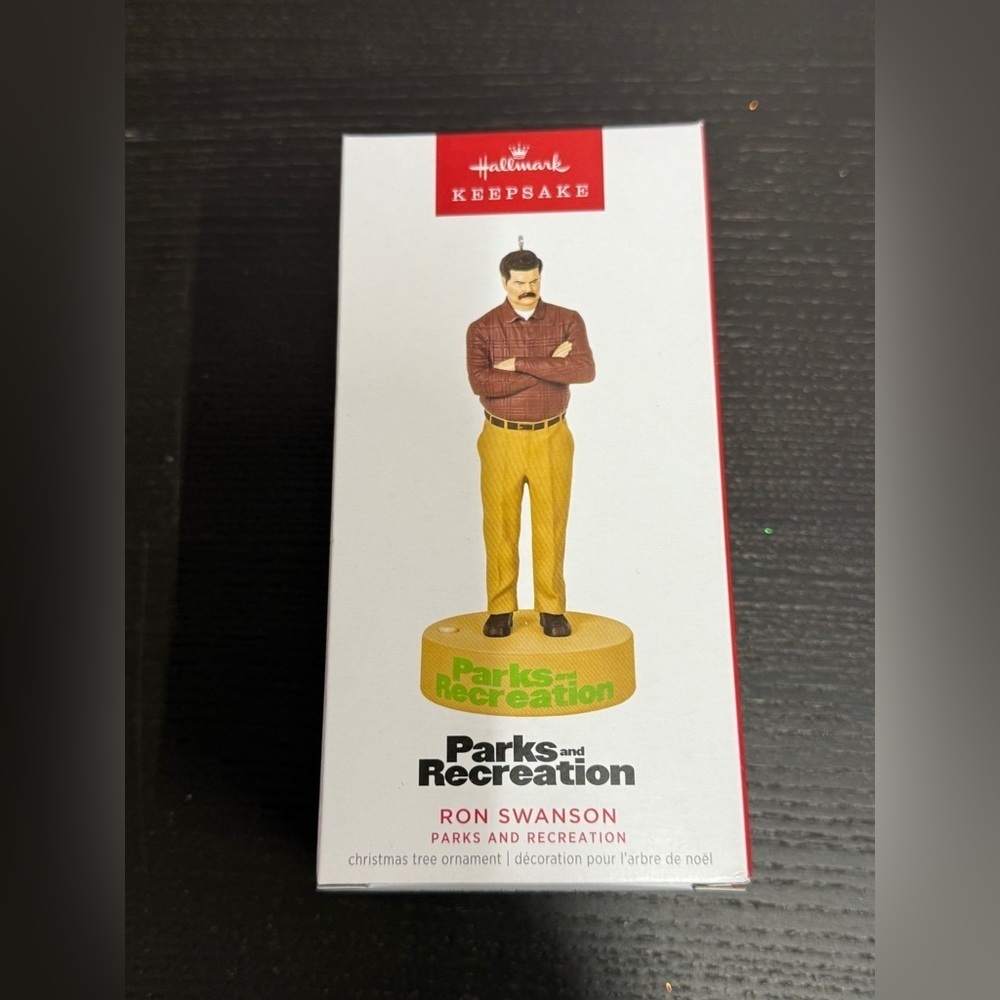 Hallmark 2023 PARKS AND RECREATION Ron Swanson Magic Sound Holiday Ornament NEW